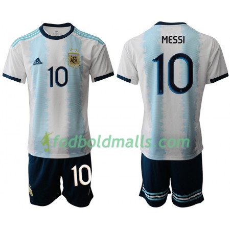 Argentina Fodboldtrøjer MESSI 10 Børn Hjemme Copa América 2019 Kort ærmer